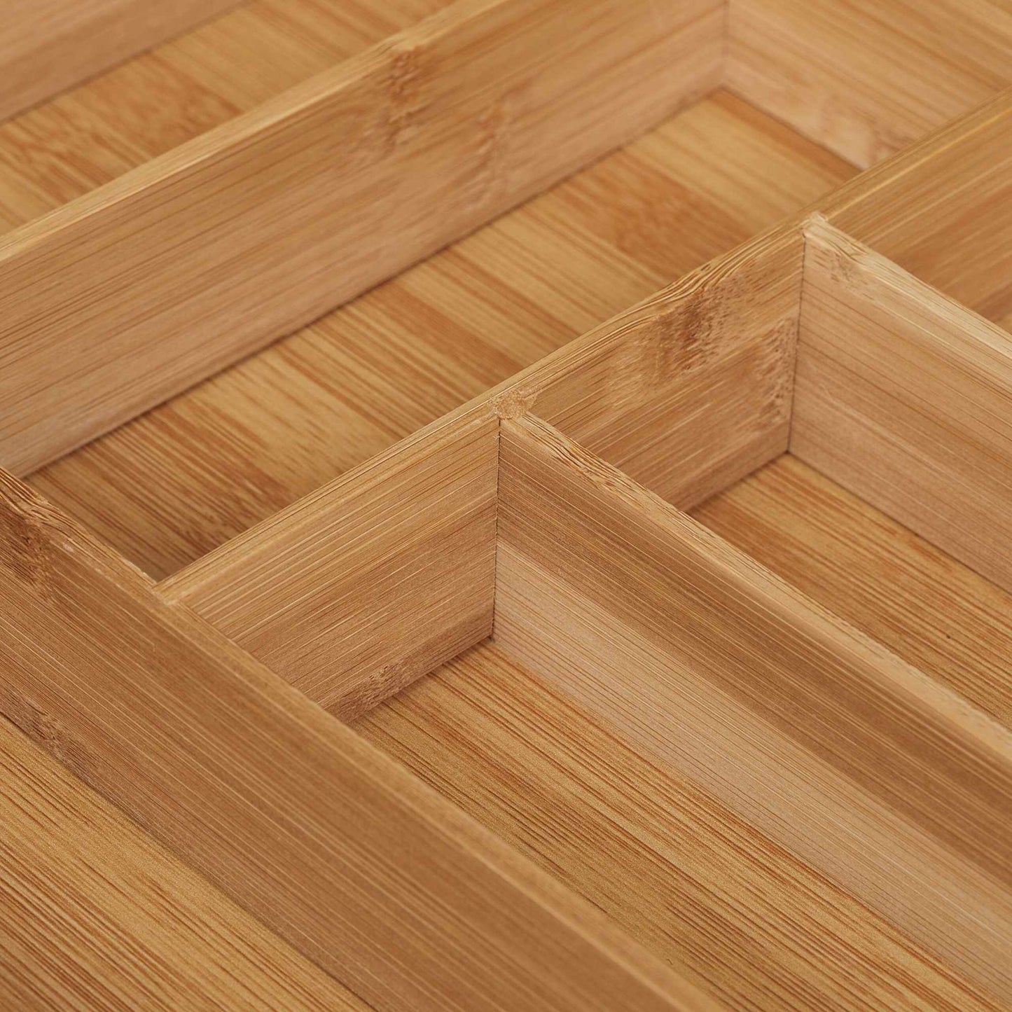 Cutlery box bamboo 6 compartments