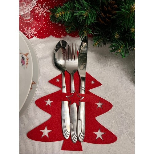 Cutlery case - Christmas trees, 12 pcs. Ruhhy 22304