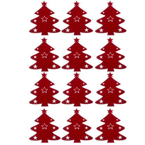 Cutlery case - Christmas trees, 12 pcs. Ruhhy 22304