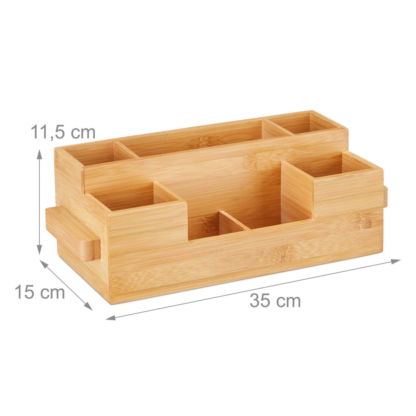 Cutlery stand in bamboo with napkin holder