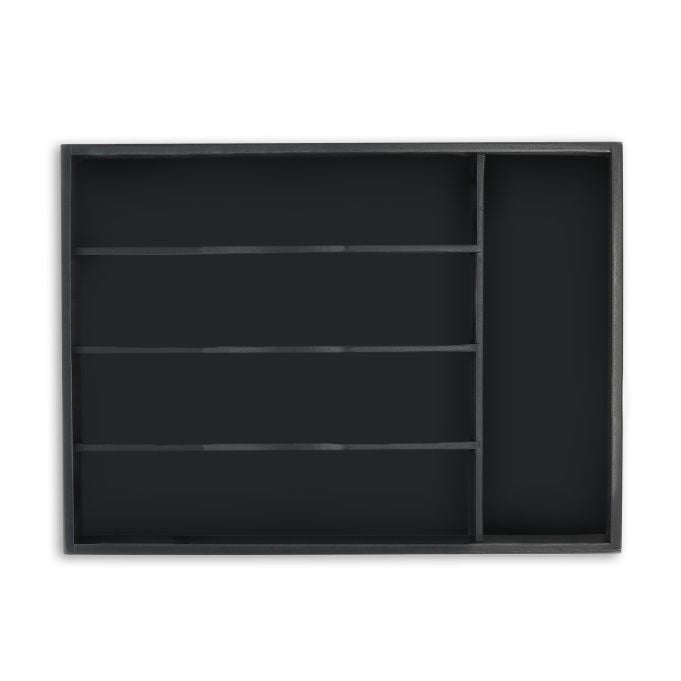 <p>Organize your kitchen effortlessly with this versatile cutlery tray, featuring five spacious compartments for optimal utensil storage. Say goodbye to cluttered drawers and enjoy easy access to your essentials.</p>

<ul>
<li>Organize efficiently with fi