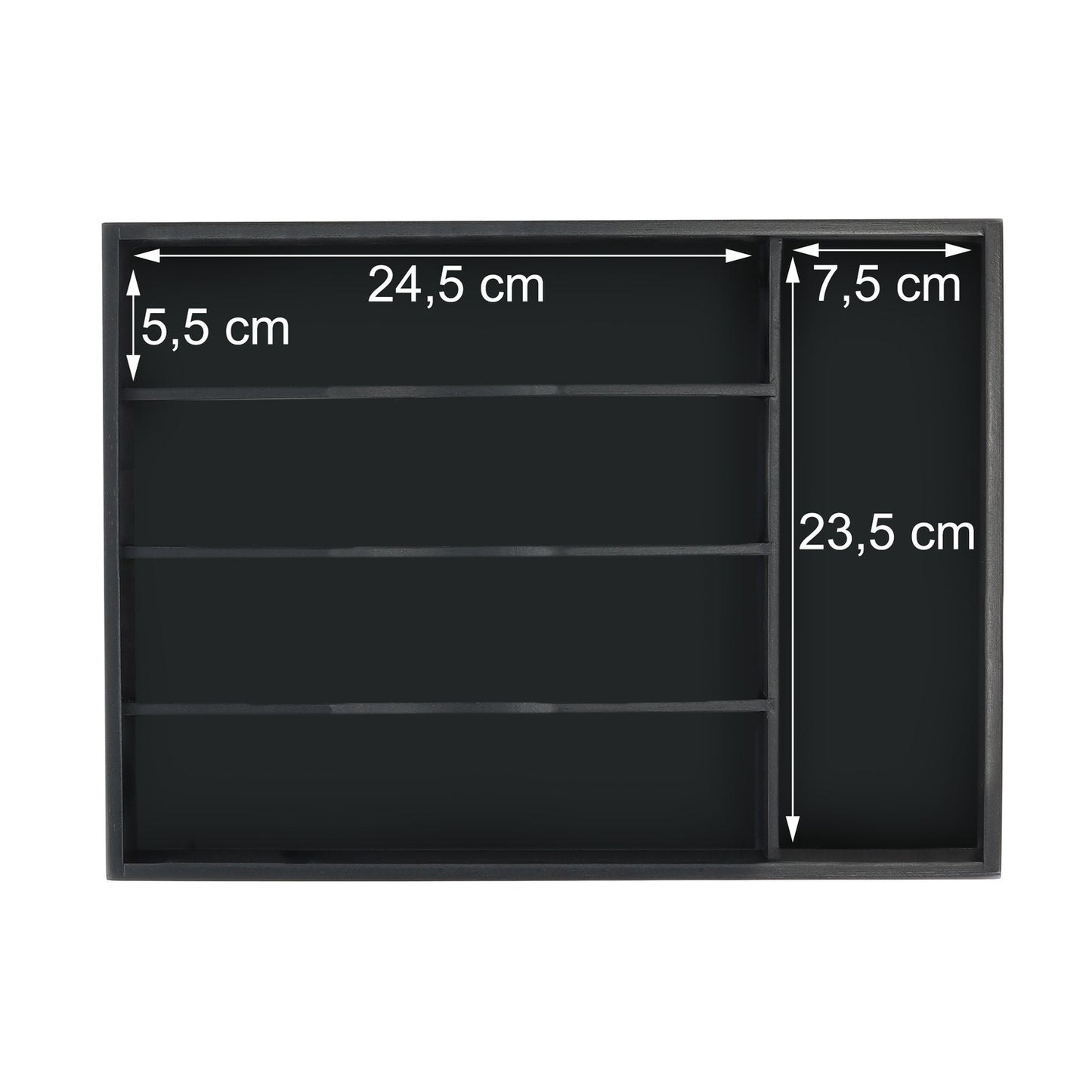 <p>Organize your kitchen effortlessly with this versatile cutlery tray, featuring five spacious compartments for optimal utensil storage. Say goodbye to cluttered drawers and enjoy easy access to your essentials.</p>

<ul>
<li>Organize efficiently with fi