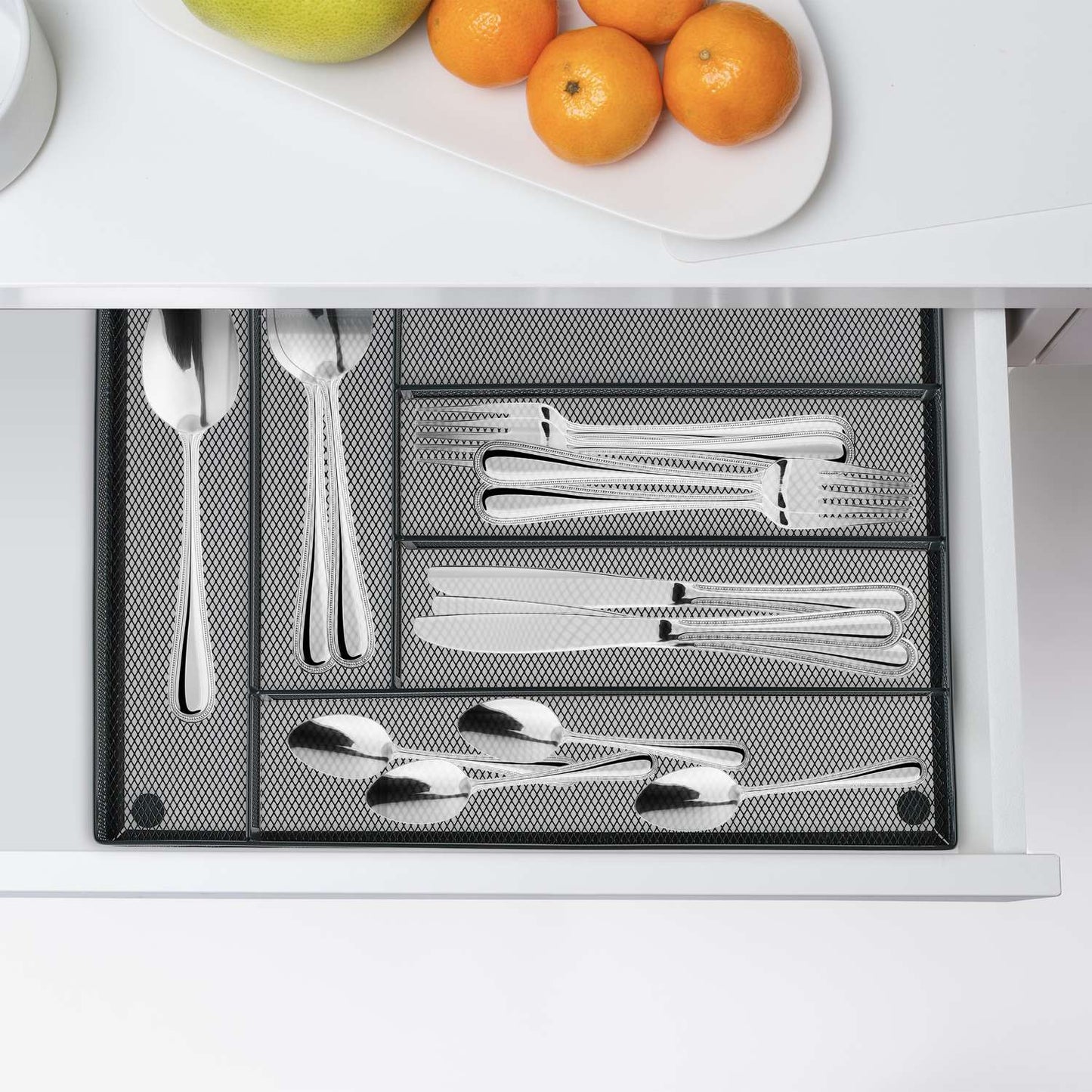 Cutlery tray for metal boxes