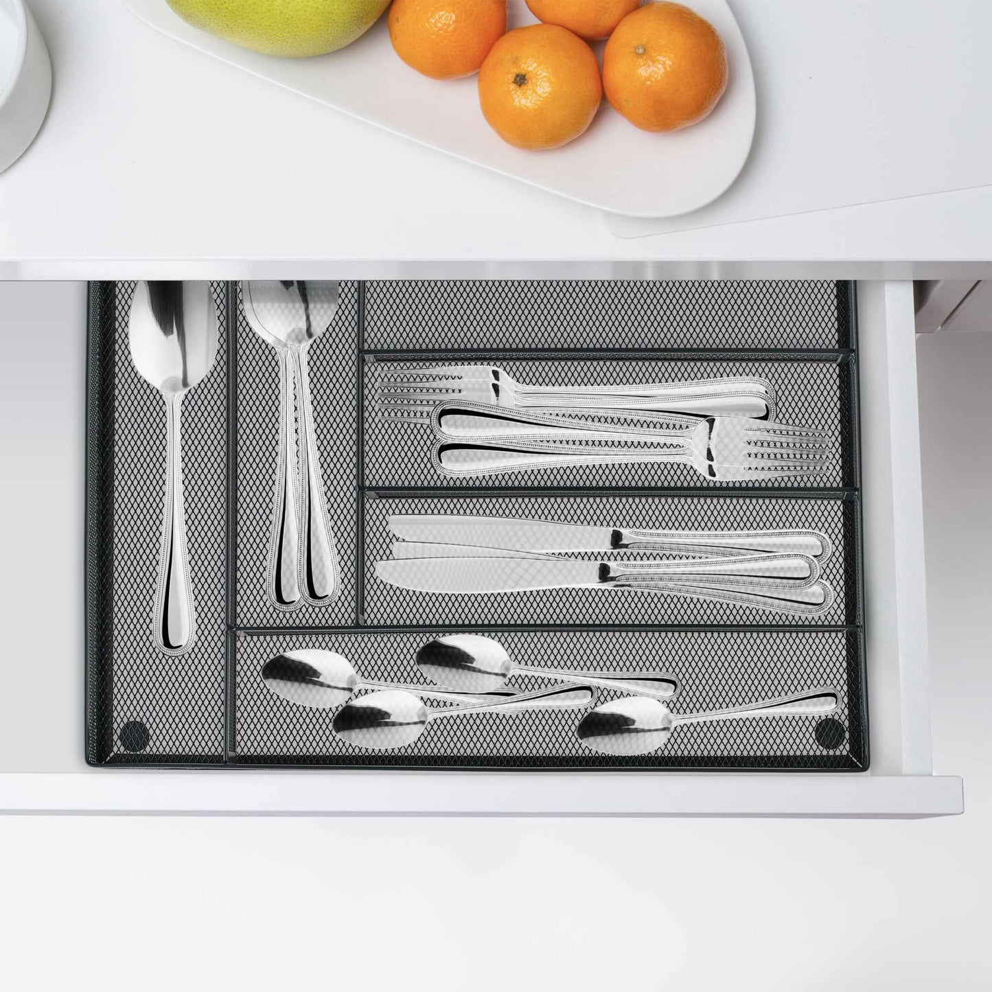 Cutlery tray for metal boxes