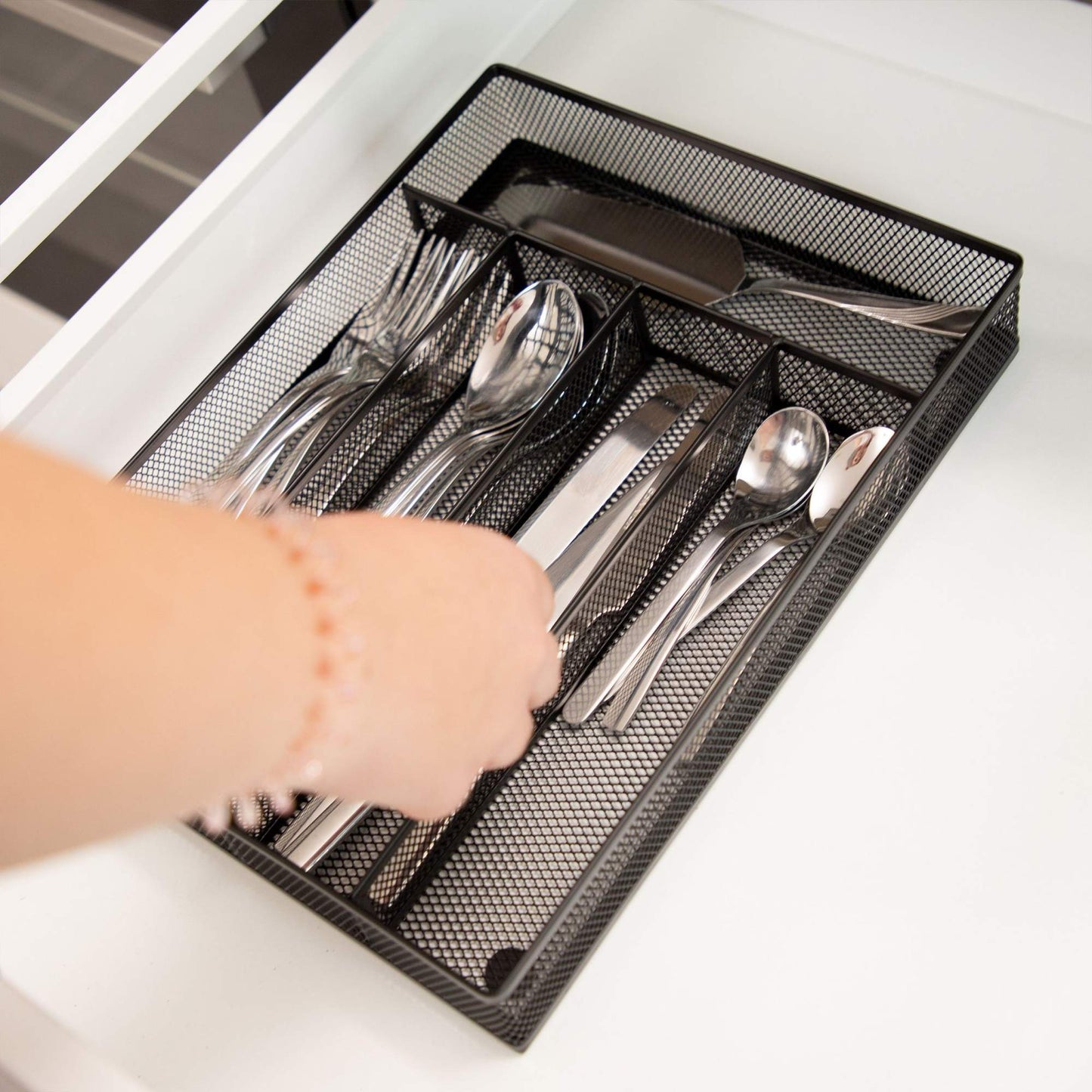 Cutlery tray in metal M