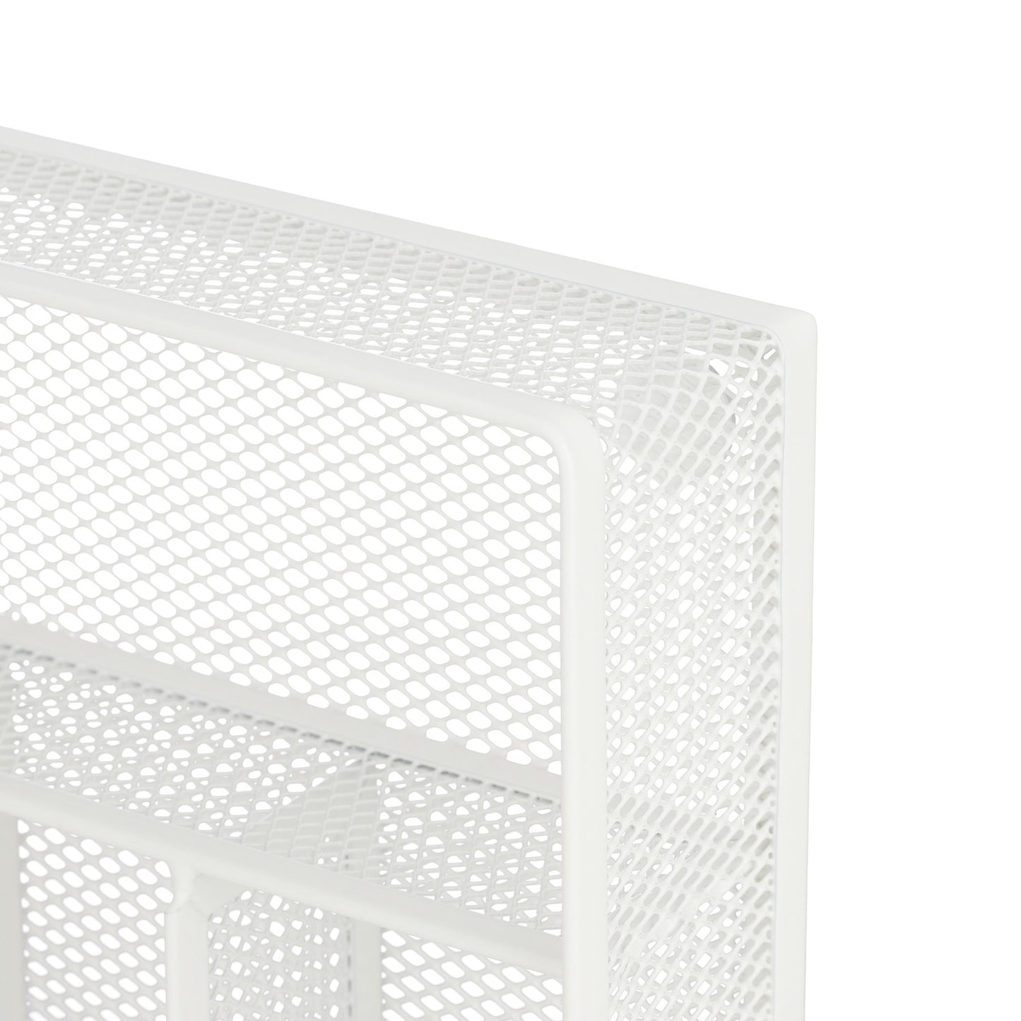 Cutlery tray metal white