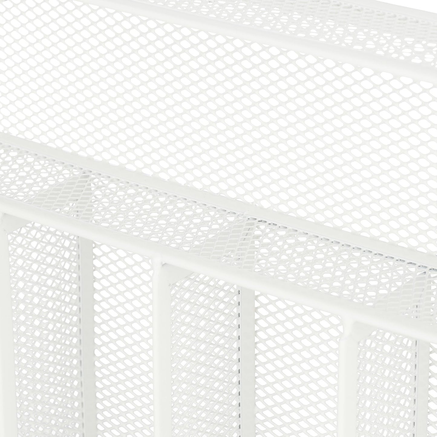 Cutlery tray metal white