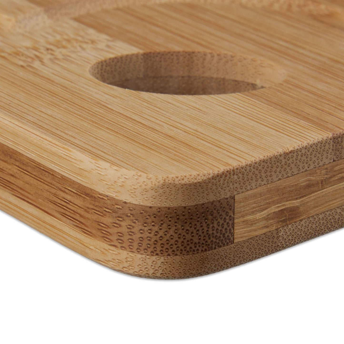 <p>The large cutting board with juice groove offers antibacterial bamboo construction, ensuring a hygienic and durable surface for all your kitchen needs.</p>

<ul>
<li>Enjoy safe cooking with antibacterial bamboo.</li>
<li>Protect knives with a scratch-r