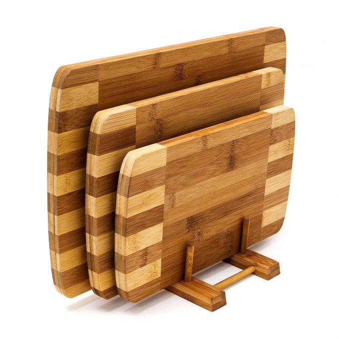 Cutting boards set with holder