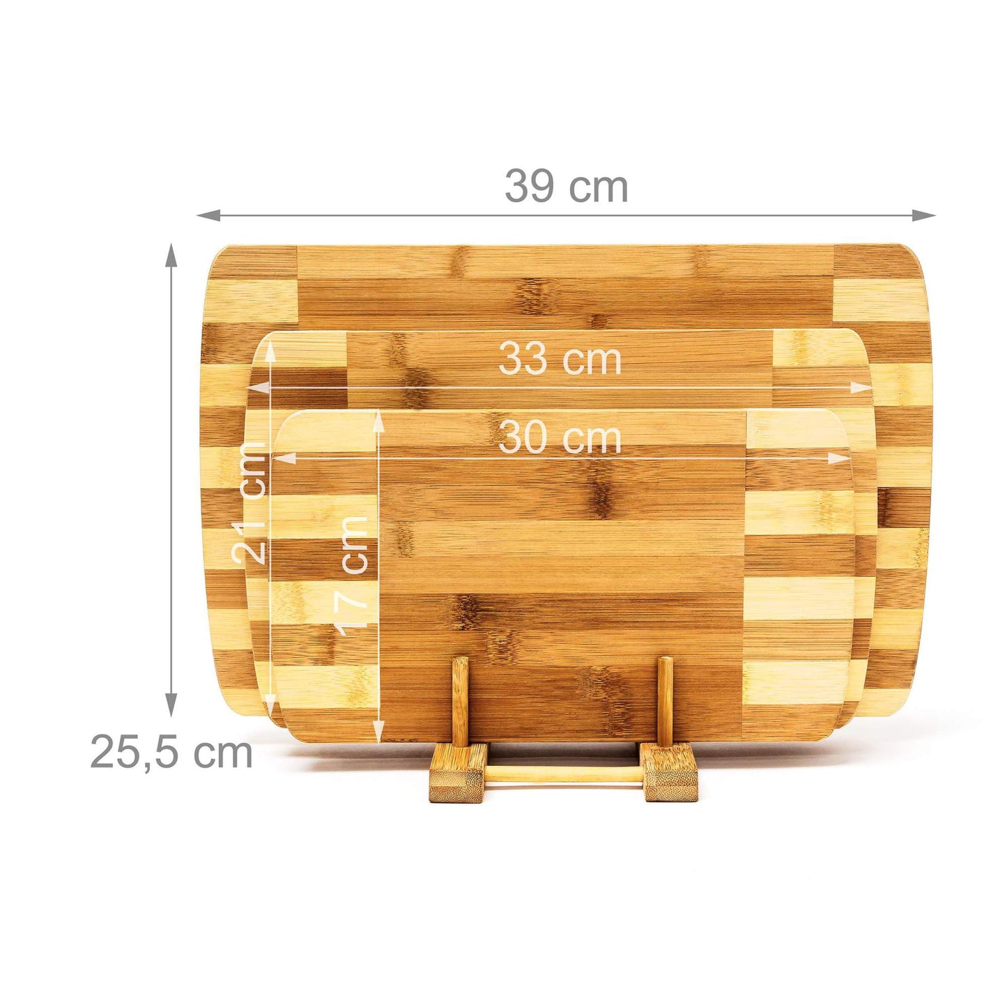 Cutting boards set with holder