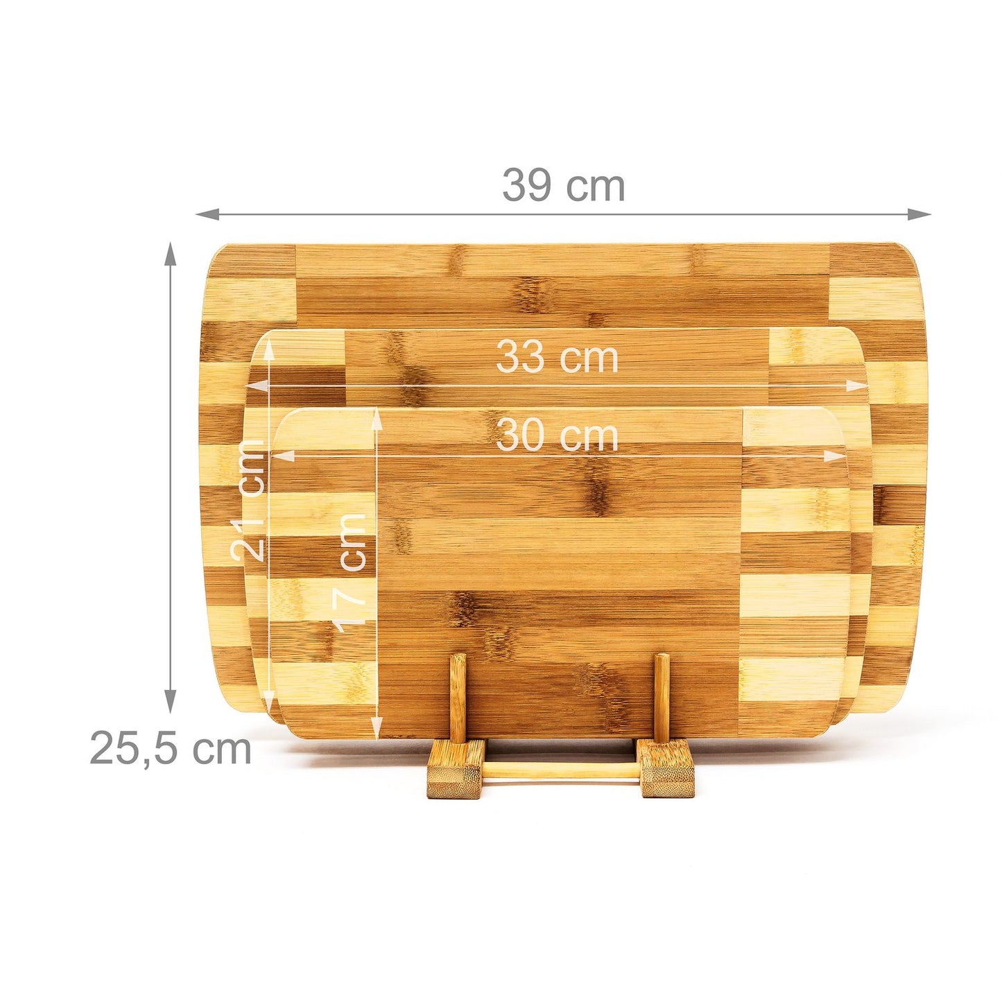 Cutting boards set with holder