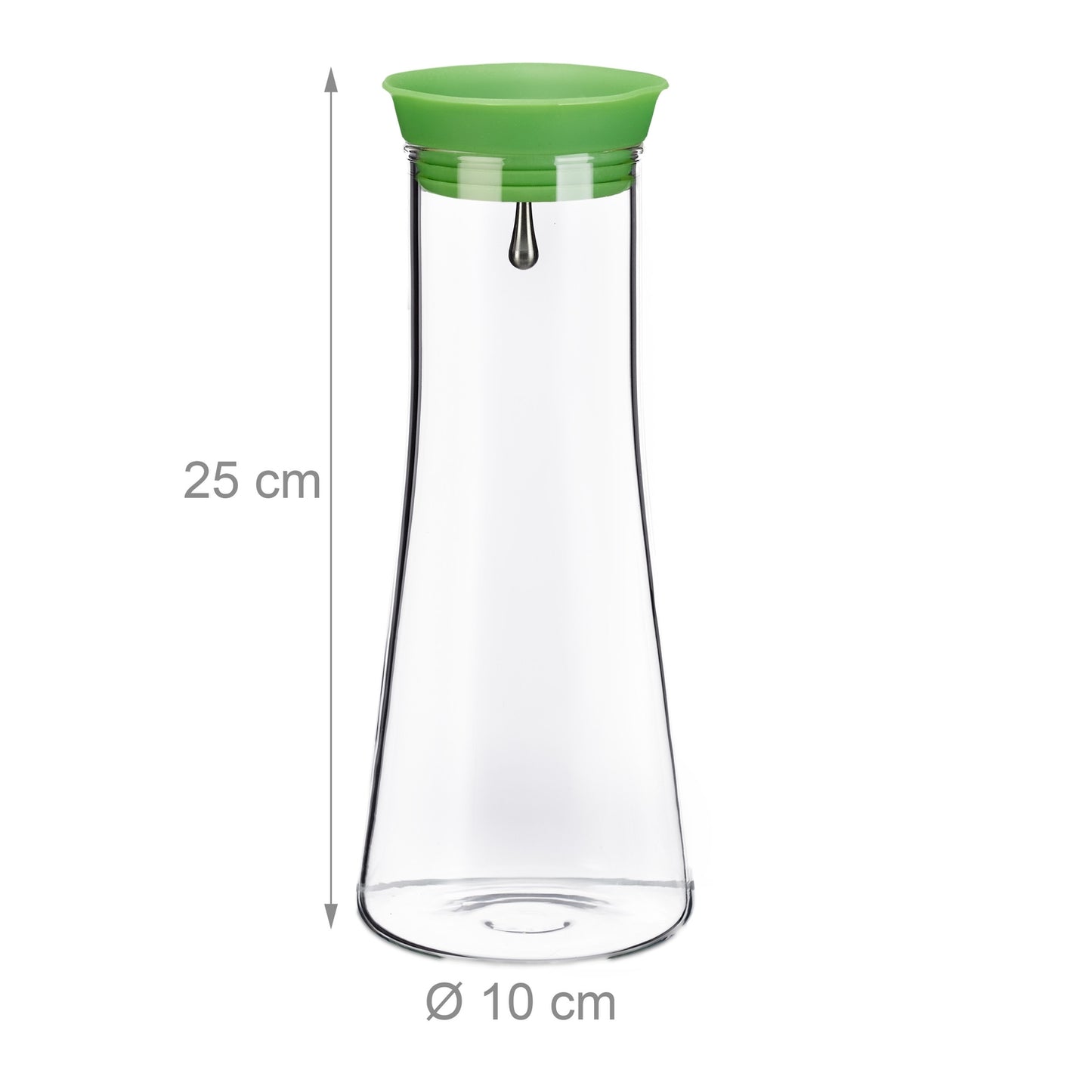 Cylindrical glass decanter 1 l