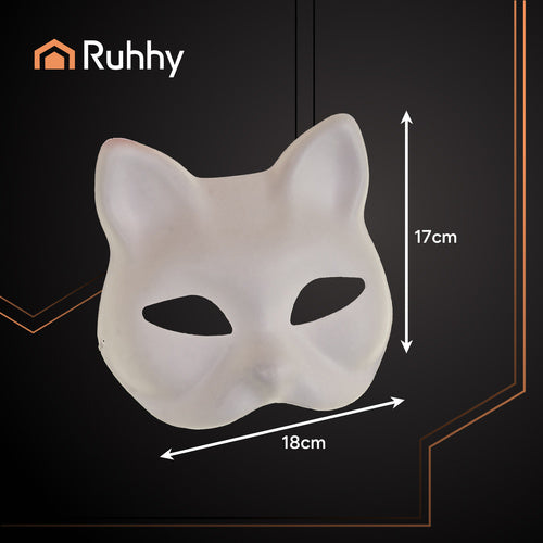 DIY Cat Masks, 10 Pcs Set for Painting & Crafts