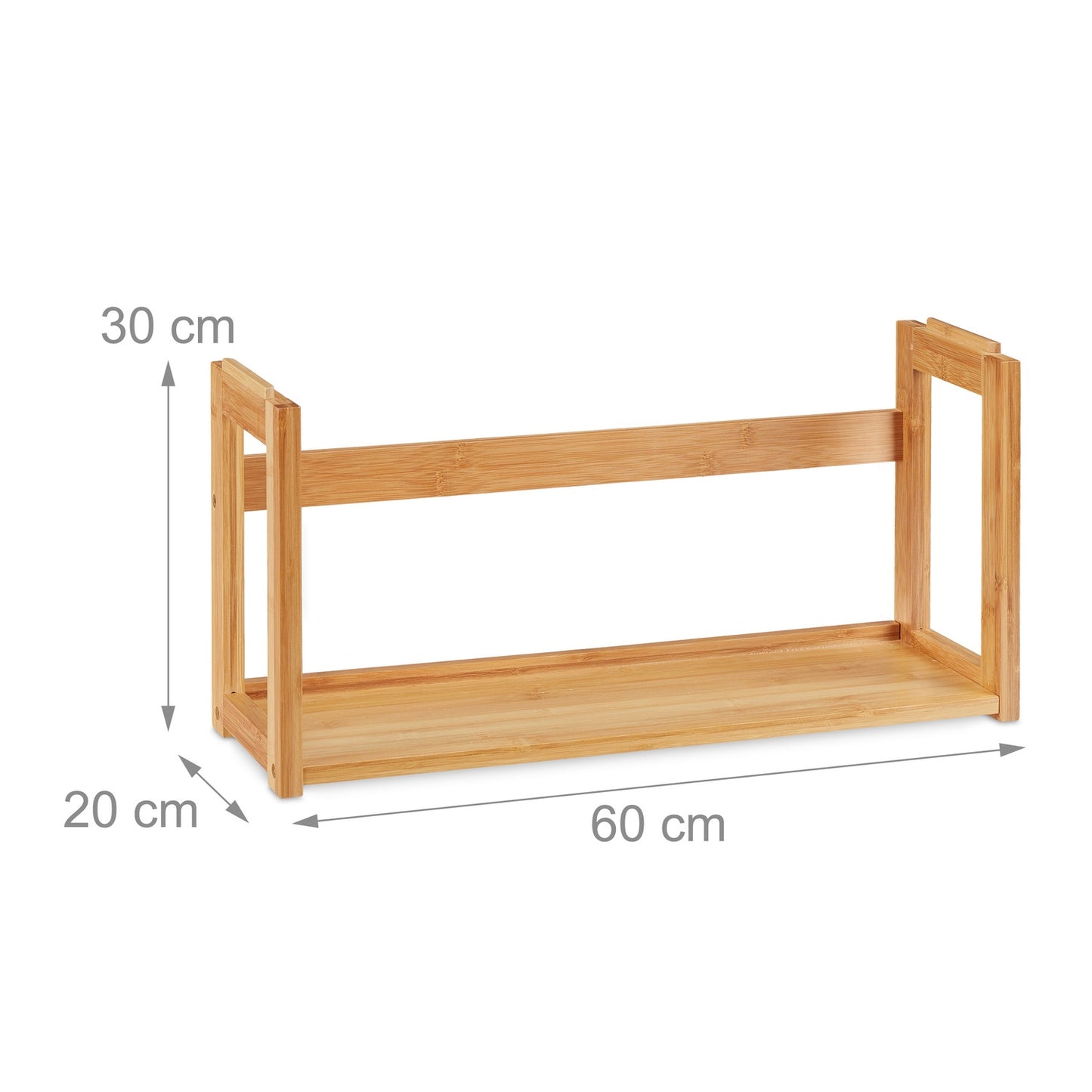 DIY stackable shelf in bamboo