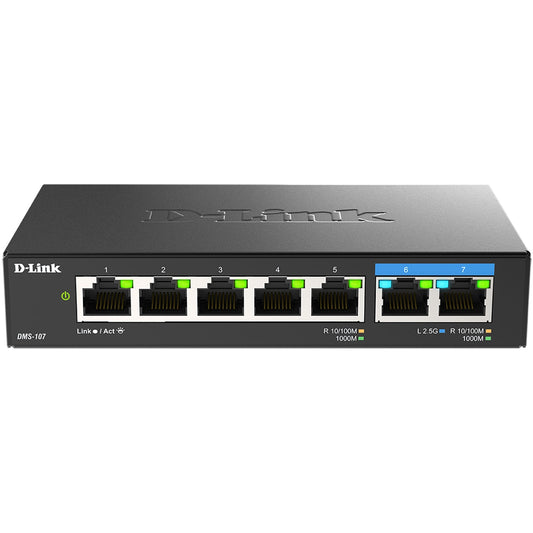 DMS-107 7-Port Multi-Gigabit Switch