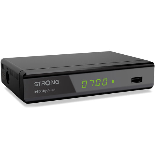 DVB-T2 HD Receiver, Free-To-Air, USB Recording, Black