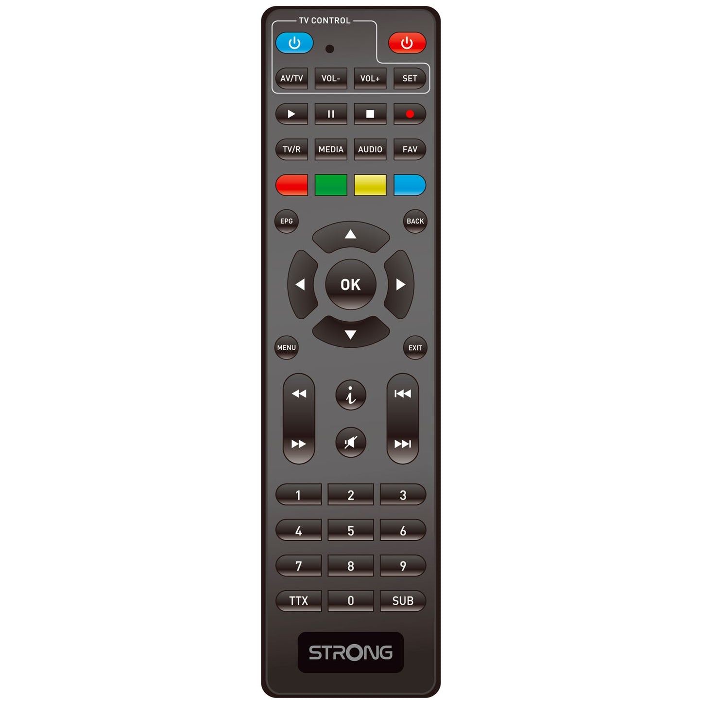 DVB-T2 HD Receiver, Free-To-Air, USB Recording, Black