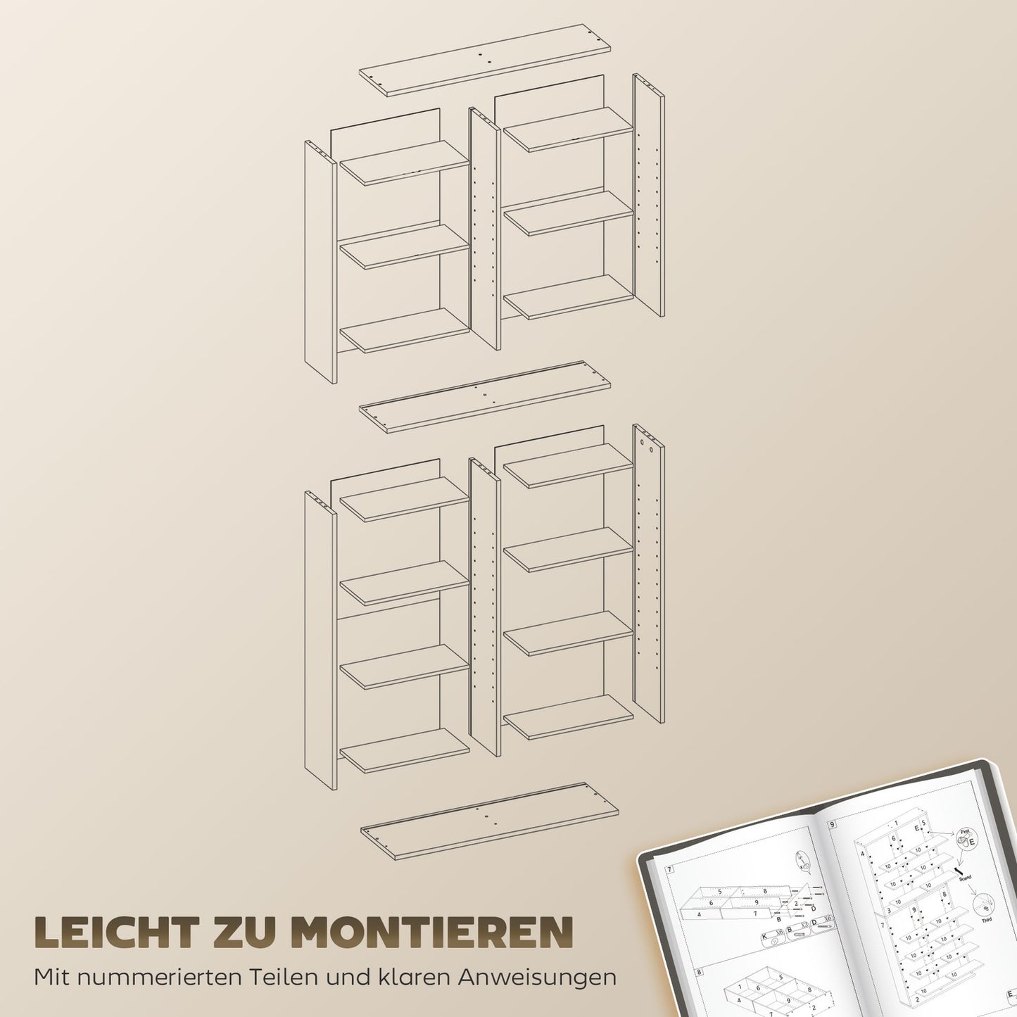 CD/DVD/Blu-ray Storage Rack, 14 Adjustable Shelves, White