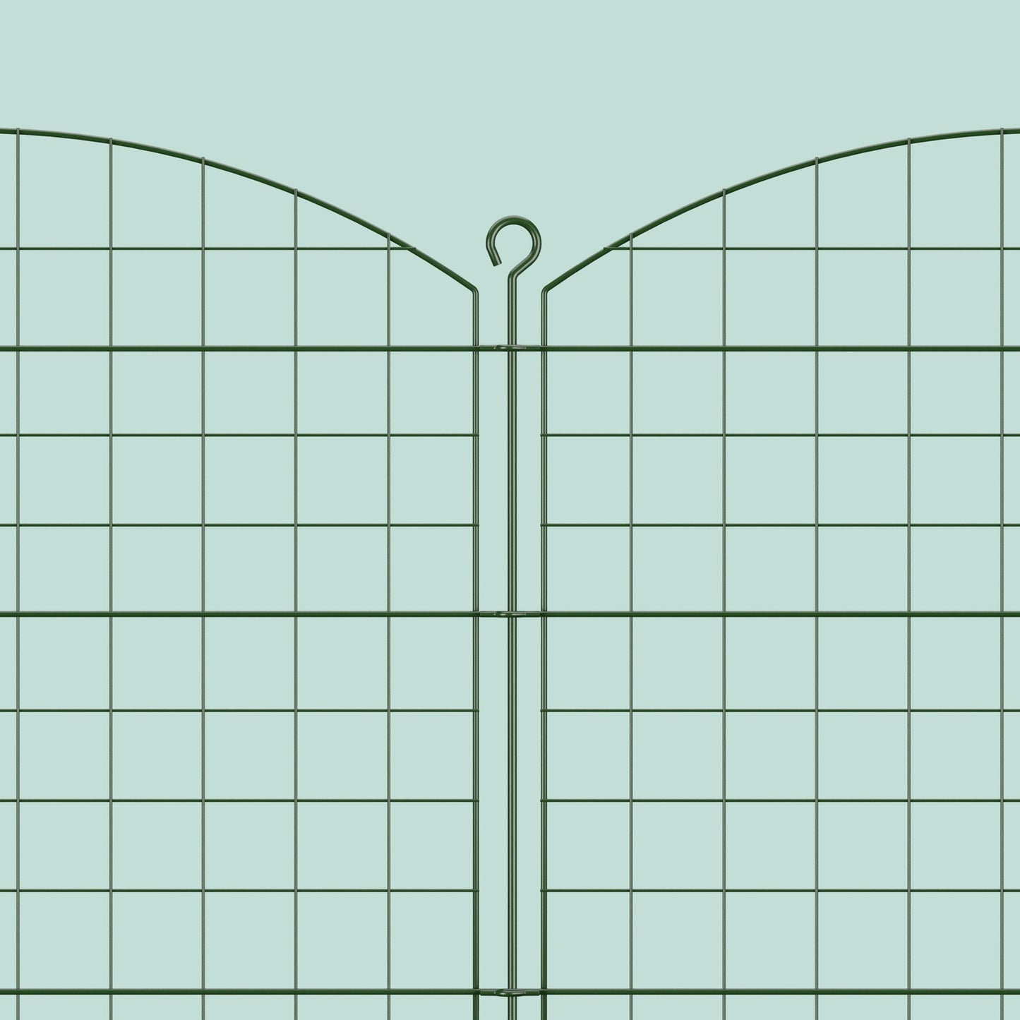 Dam fence with top arch