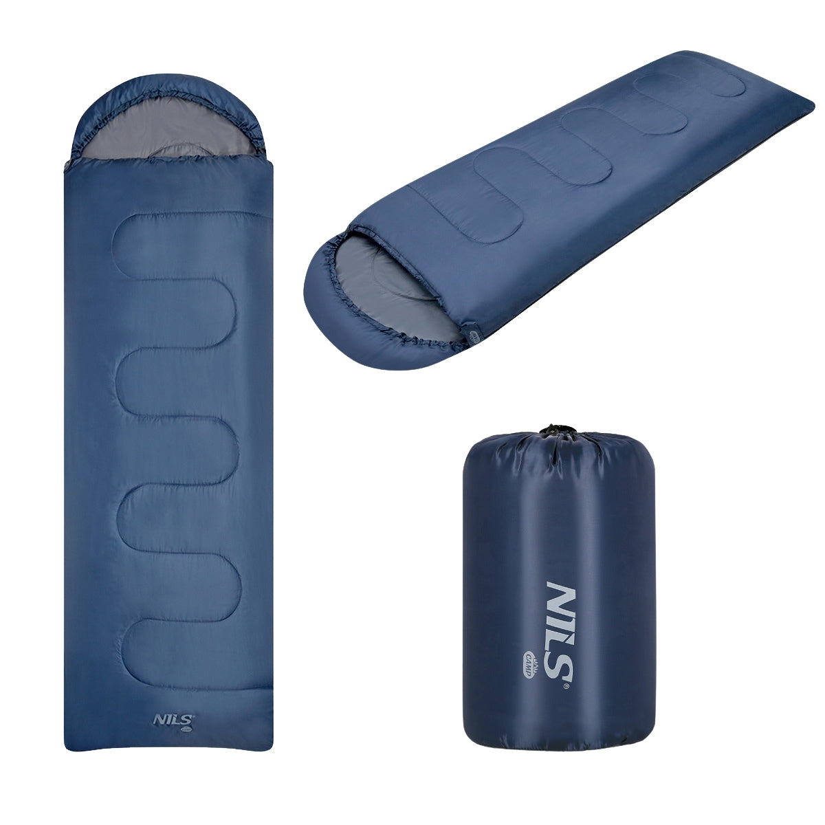 Dark Blue-Gray Sleeping Bag, Size M