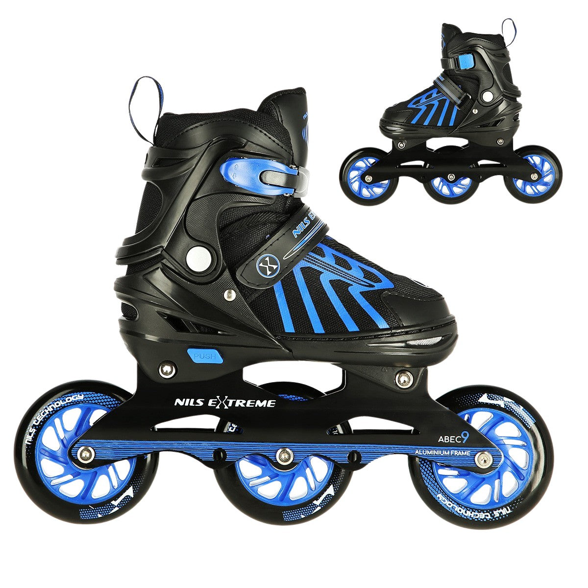 Dark Blue Inline Skates, Size M (34-38)
