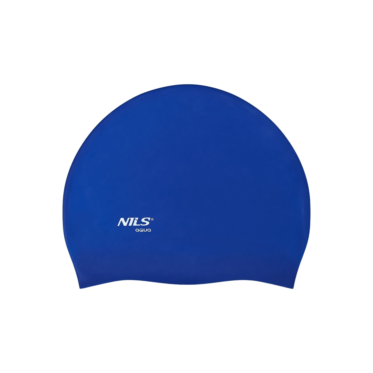 Dark Blue Silicone Swimming Cap, Solid Color