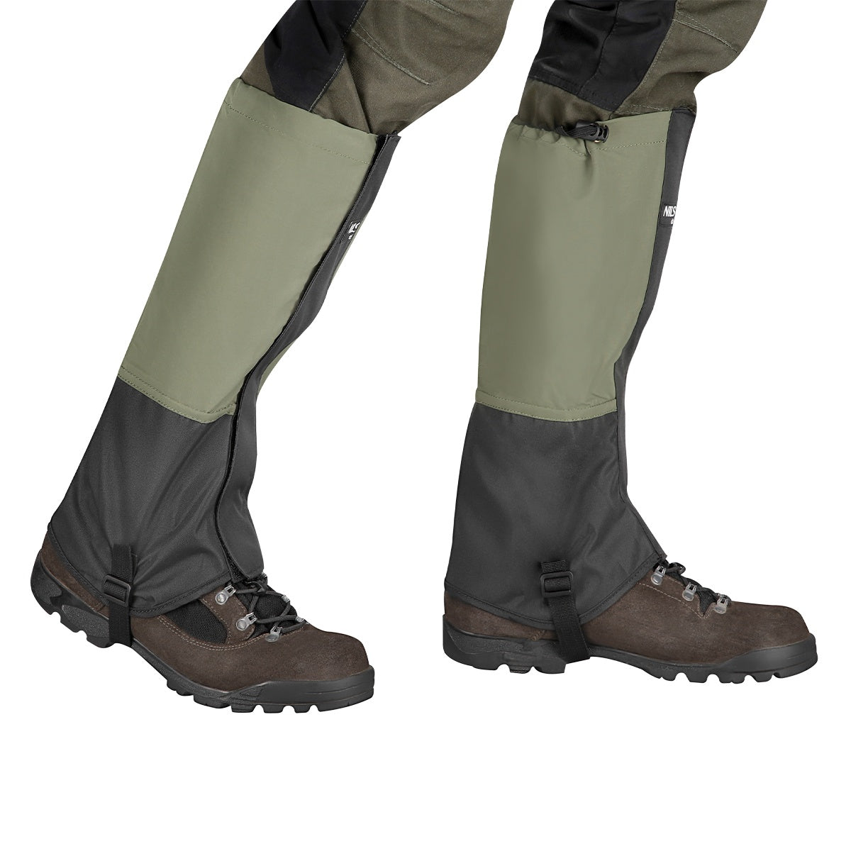 Dark Green Hiking Gaiters, Waterproof, Adjustable