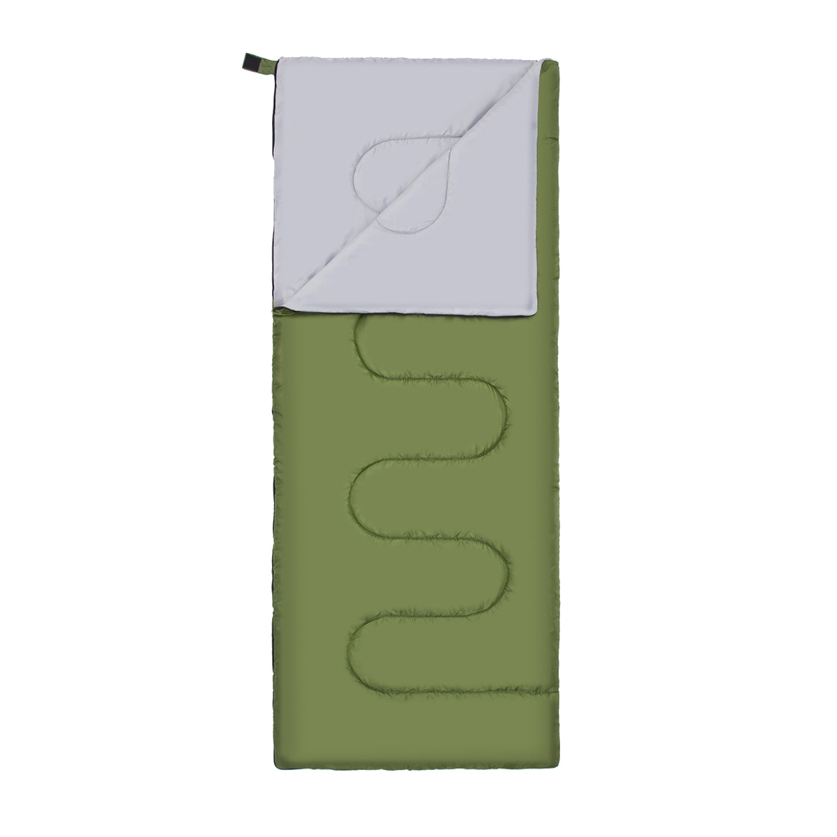 Dark Green Sleeping Bag, Lightweight, Compact