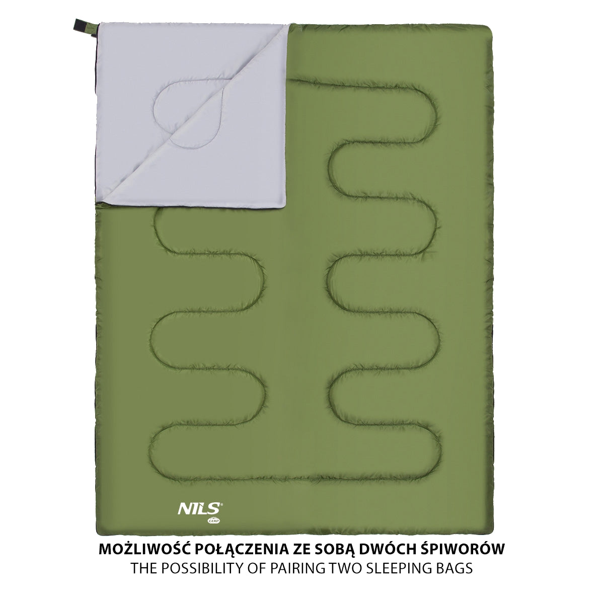 Dark Green Sleeping Bag, Lightweight, Compact