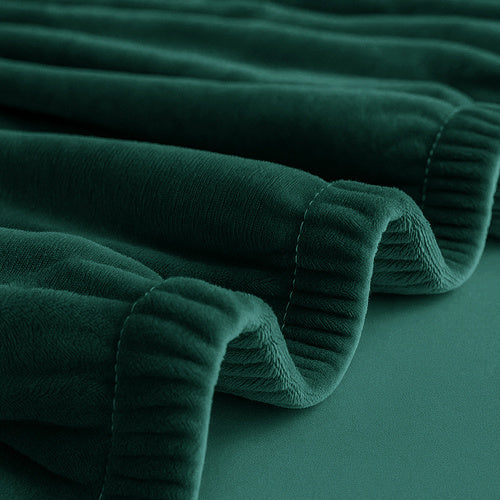 Dark Green Sofa Cover, Stretch Fit 190-230cm