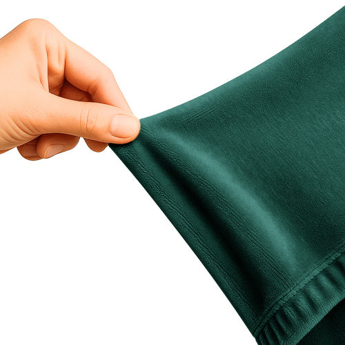 Dark Green Sofa Cover, Stretch Fit 190-230cm