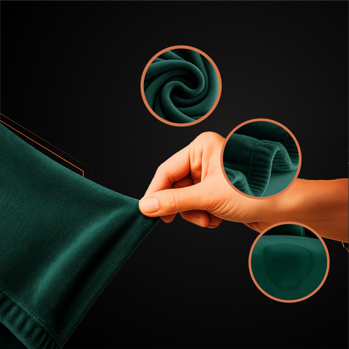 Dark Green Sofa Cover, Stretch Fit 190-230cm