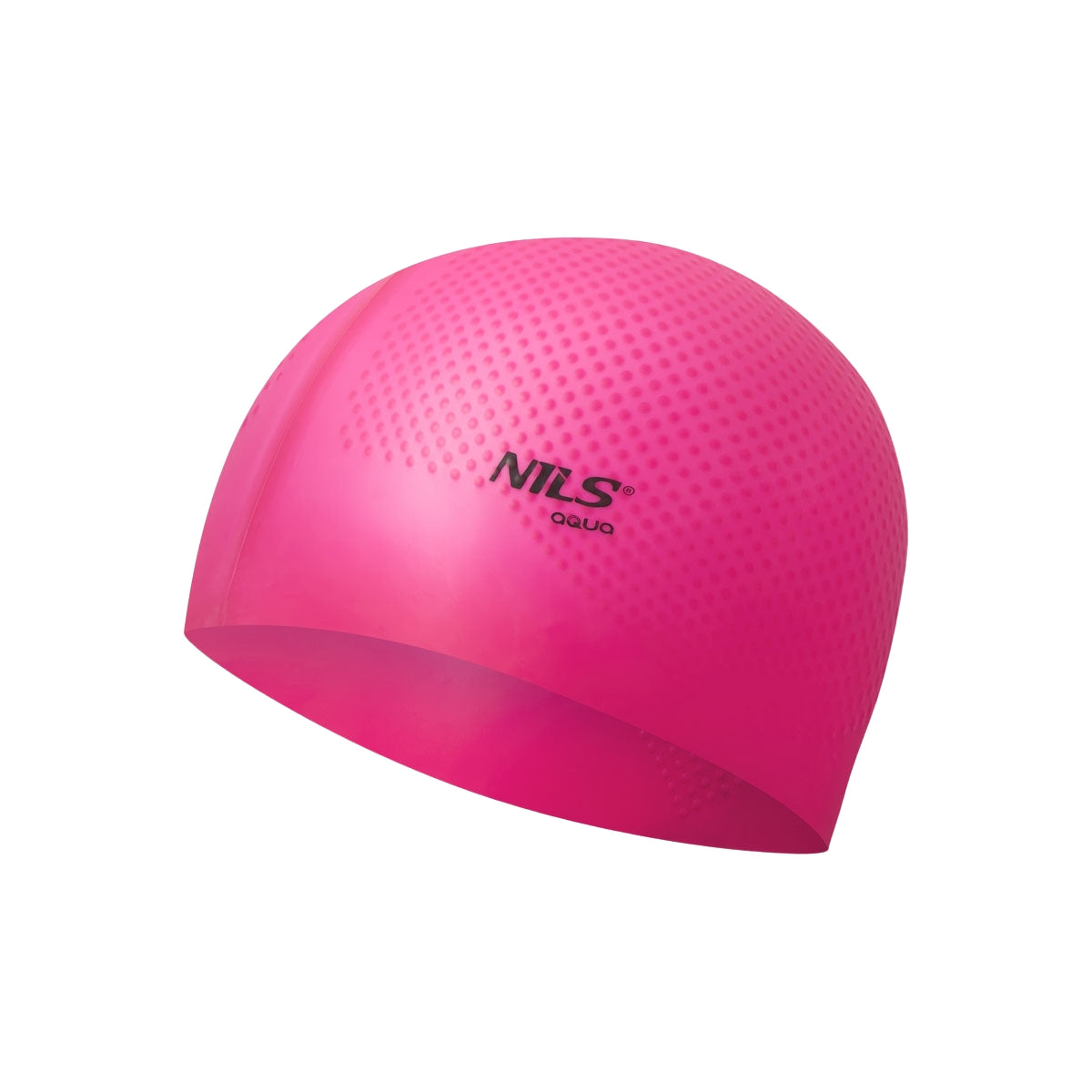 Dark Pink Silicone Swimming Cap, Solid Color