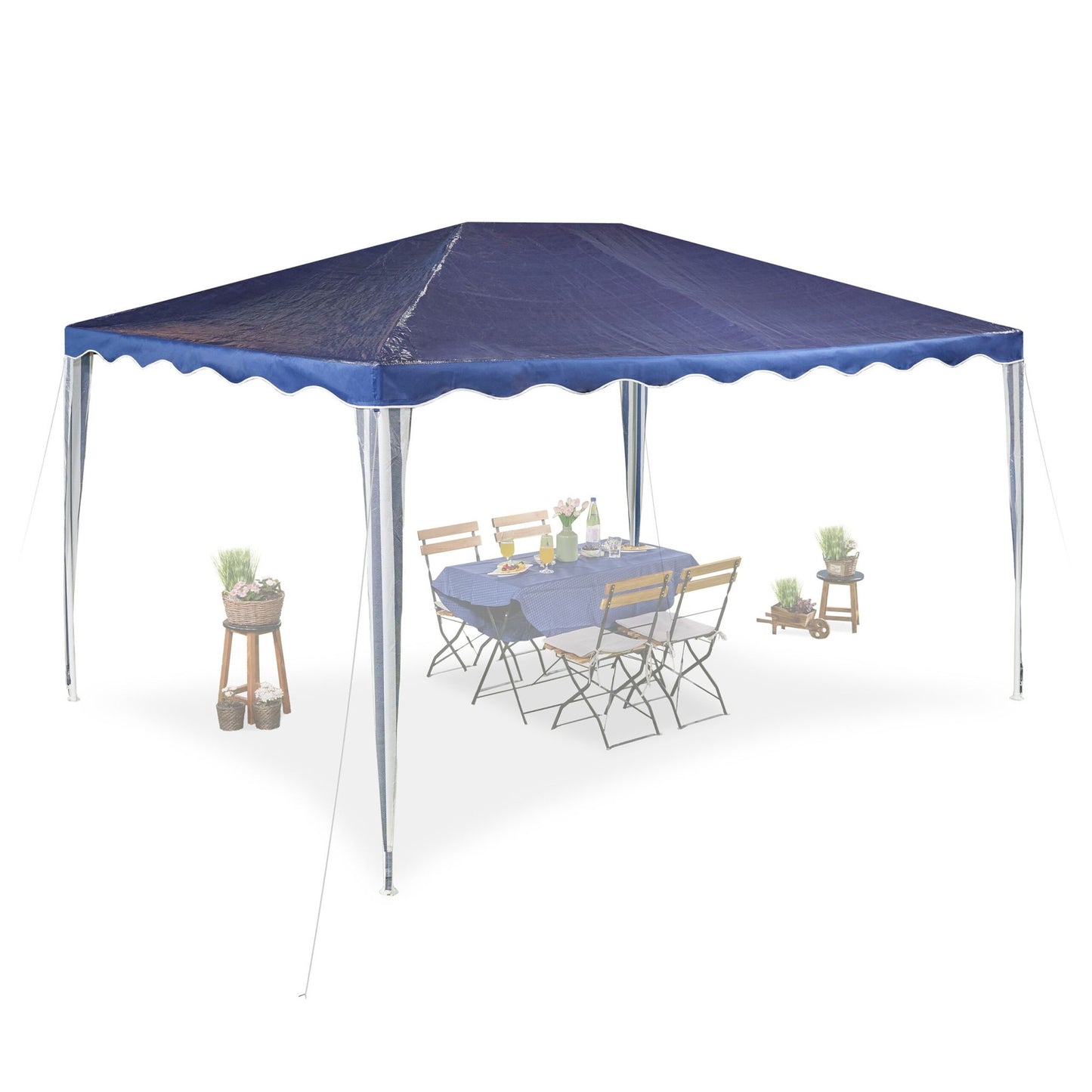 Dark blue pavilion 3x4 m