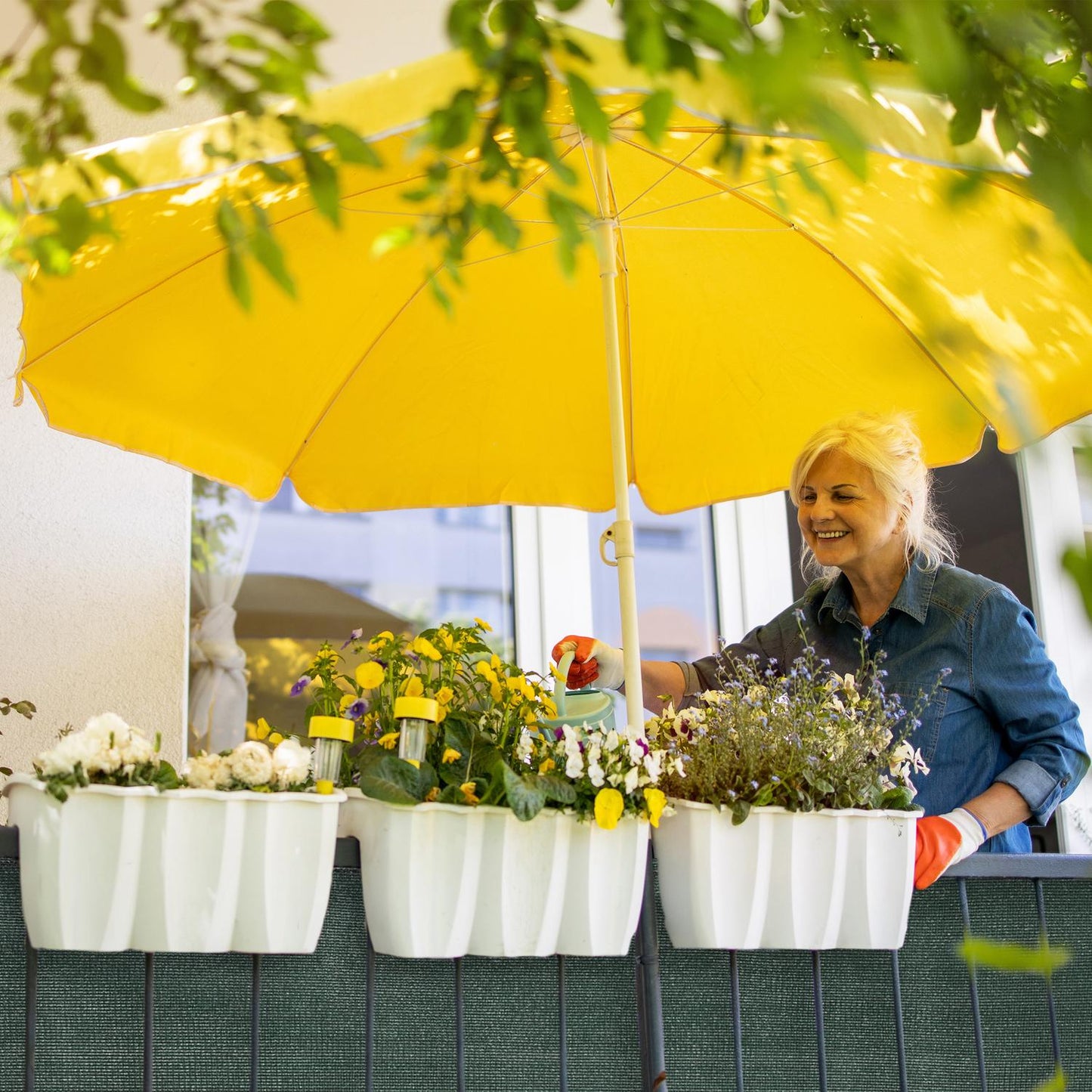 Dark green garden screen 1.8 m high