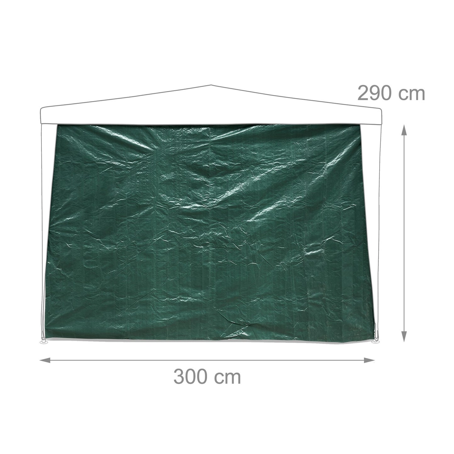 Dark green pavilion side panels - set of 3