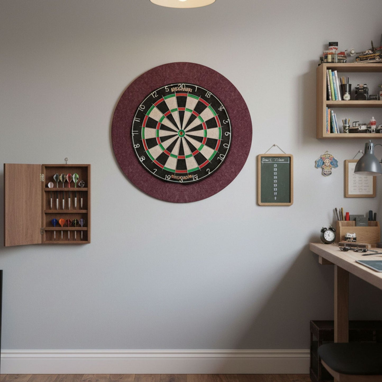 Dartboard Surround, 4-Piece Felt, Noise Reduction