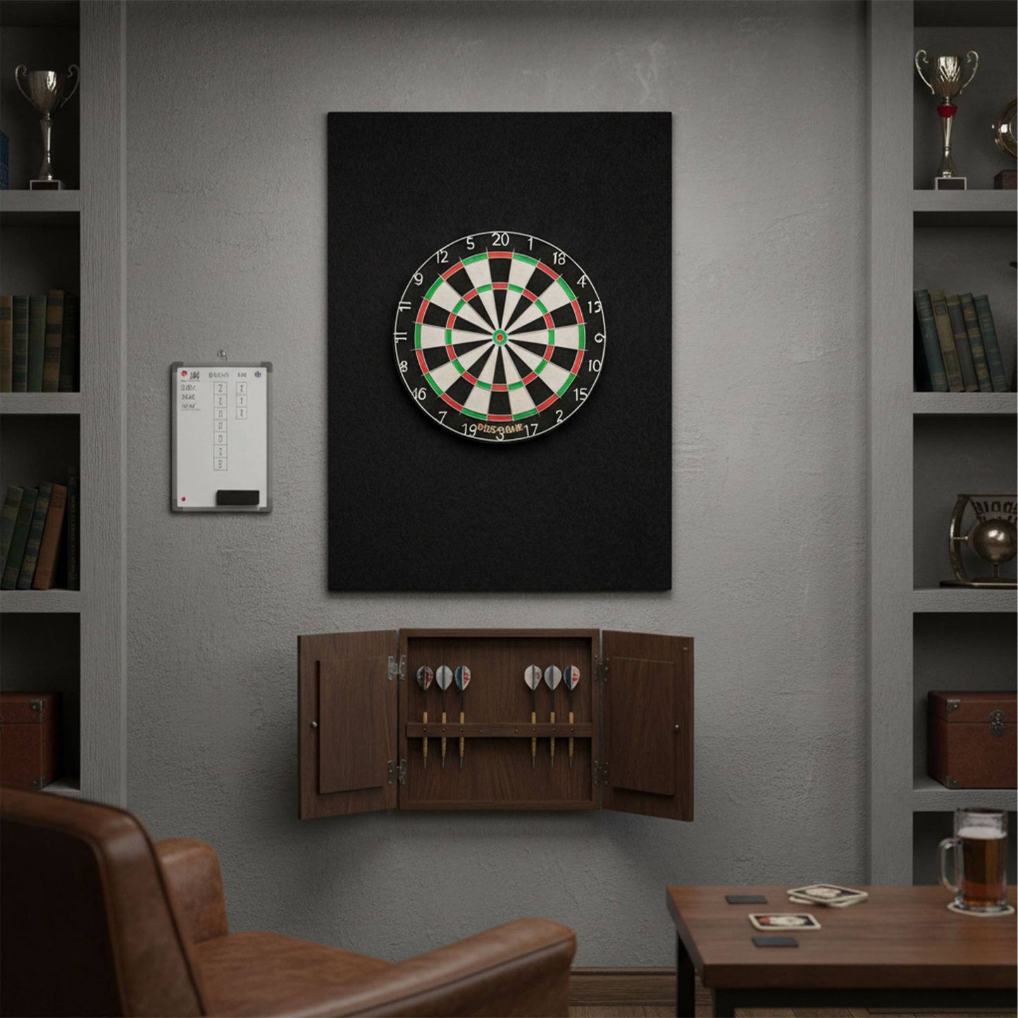 Dartboard Surround, 6-Piece Felt Wall Protector
