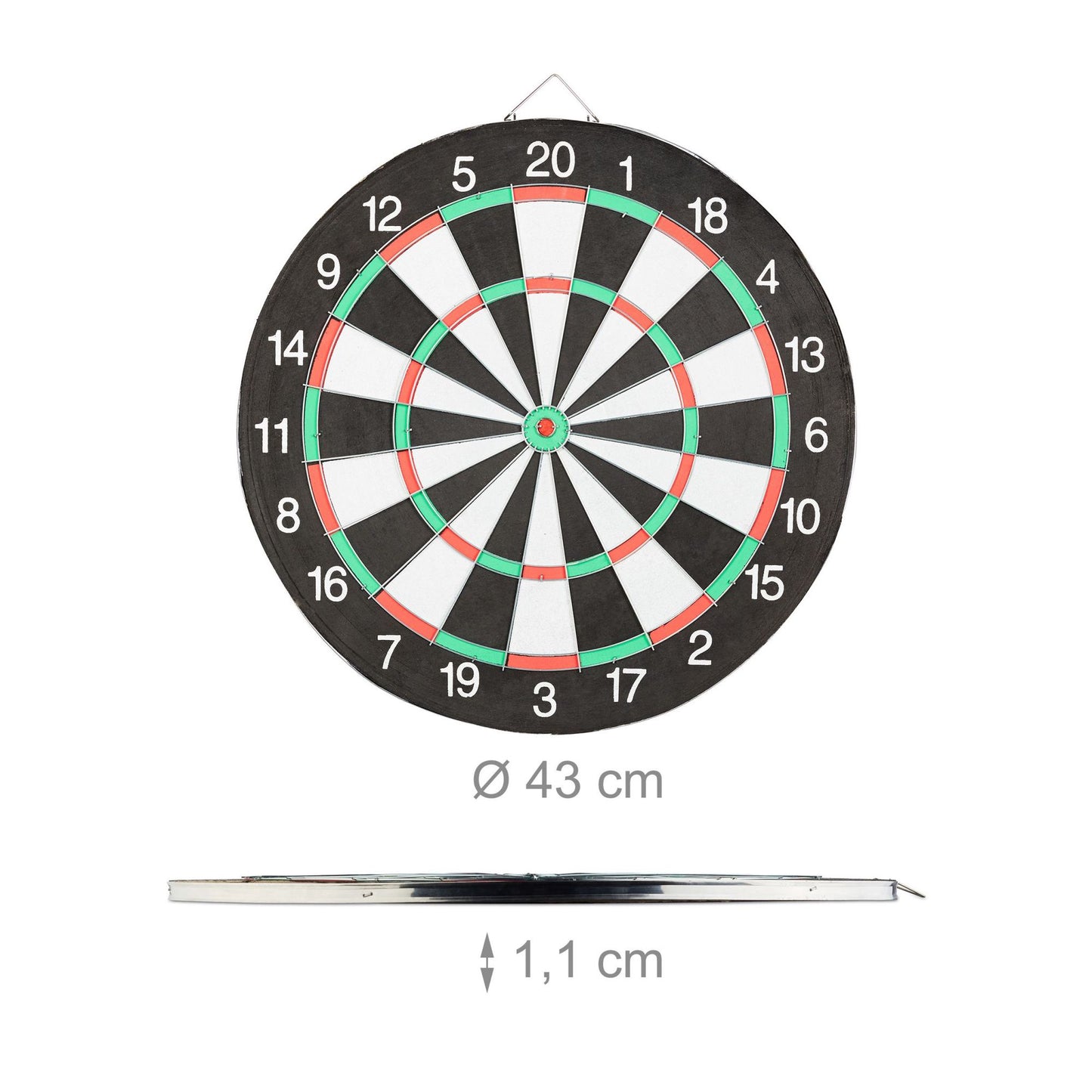Dartboard X1 with arrows