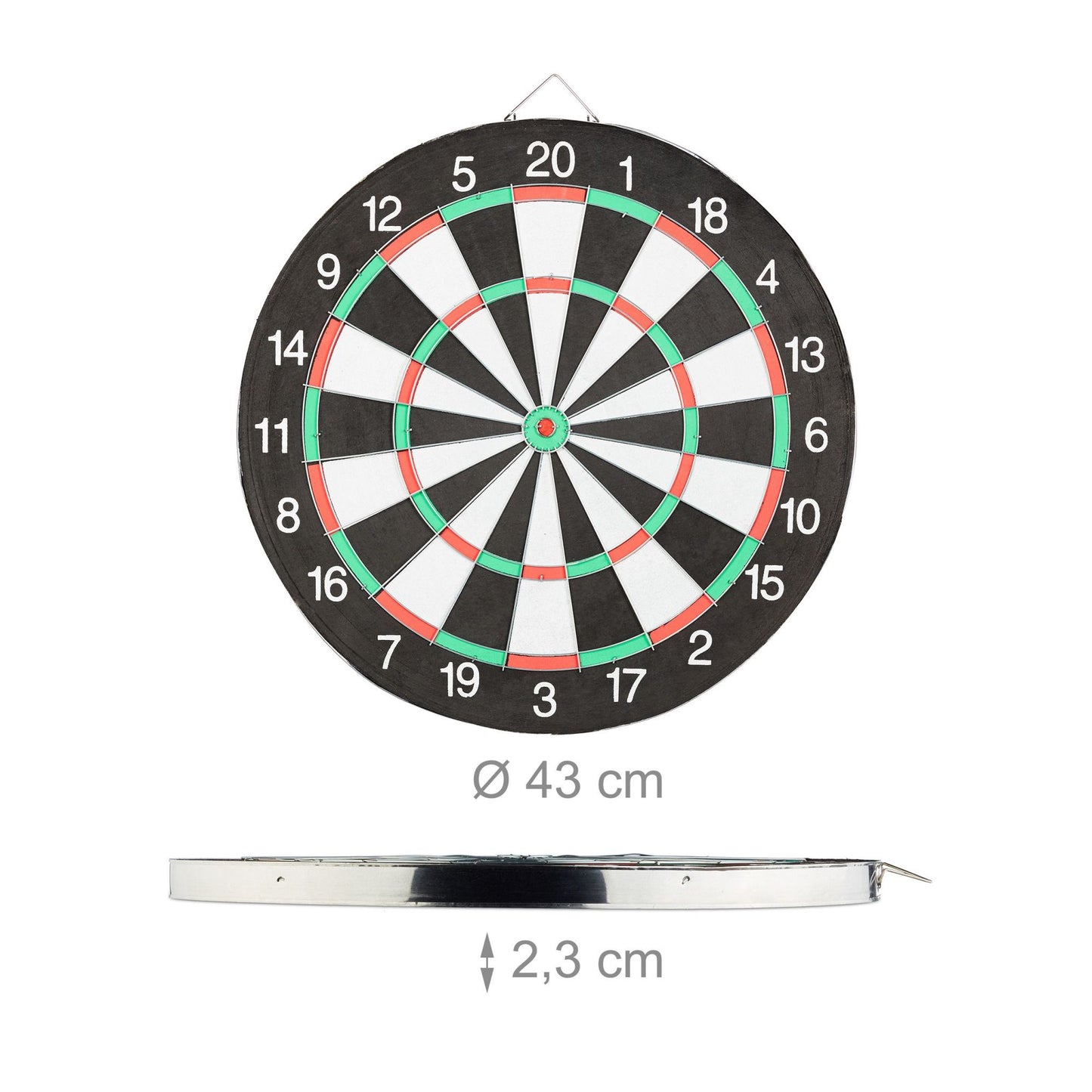 Dartboard X2 with arrows