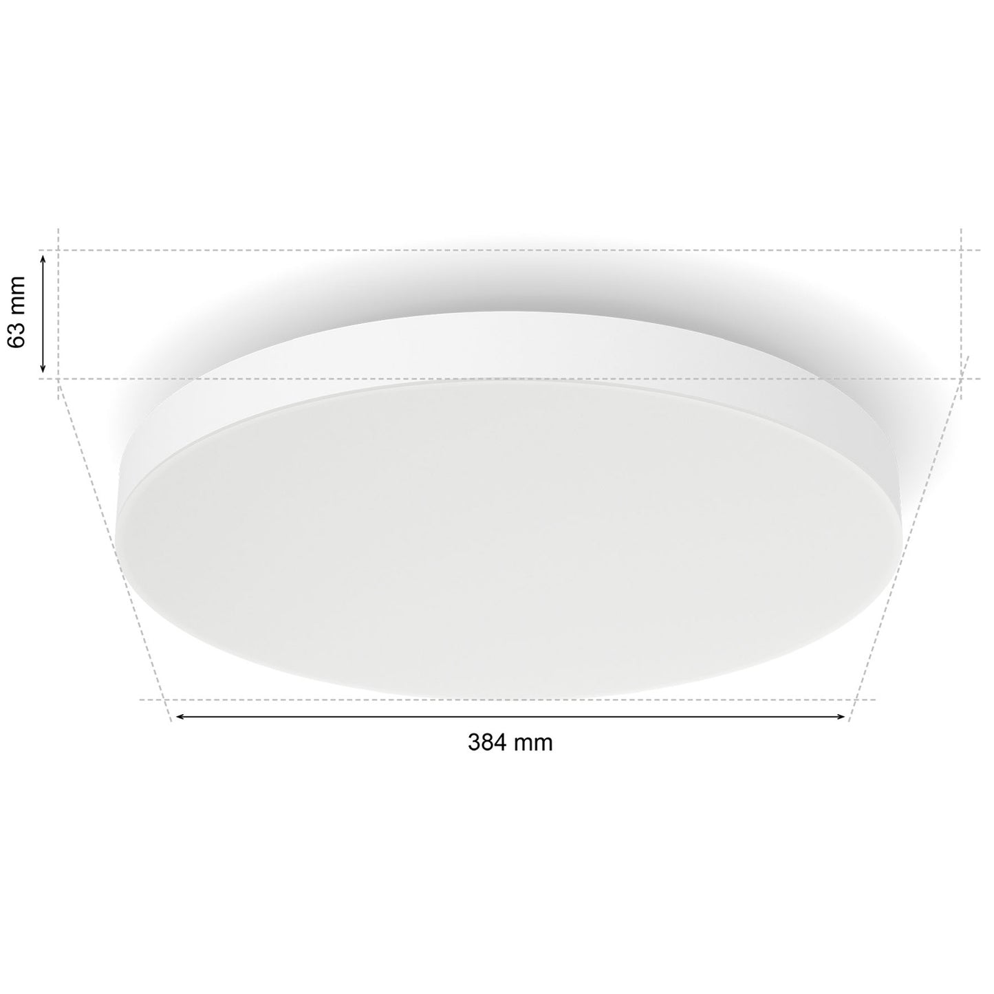 Datura small ceiling light Ø38.4 cm White and color ambiance 3300 lm