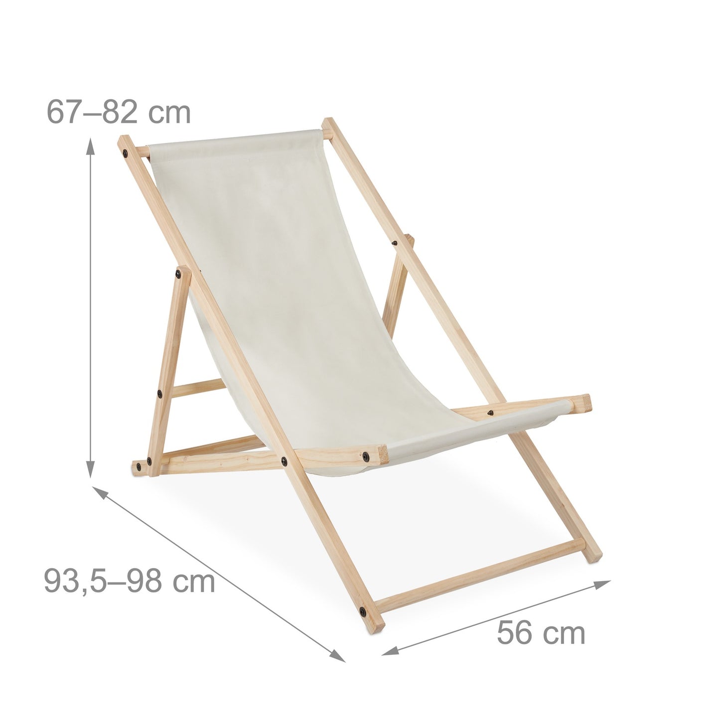 Deck chair Wood Foldeway