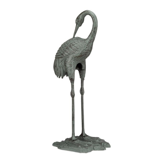 <p>Enhance your garden with this elegant cast iron crane sculpture, perfect for bird lovers and garden enthusiasts seeking timeless outdoor decor. Its durable design withstands all weather conditions.</p>

<ul>
<li>Enjoy an elegant crane design that capti