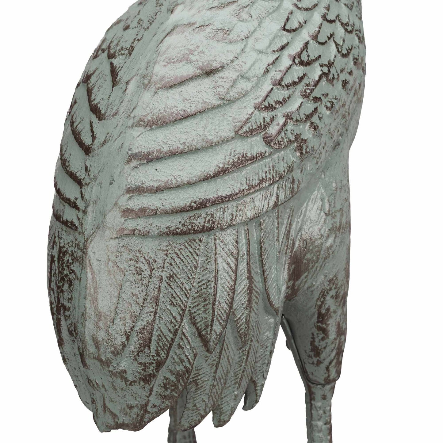 Decorative Cast Iron Crane Statue