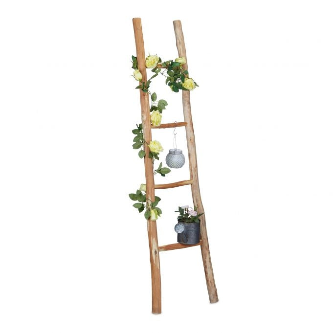 Decorative Ladder Chestnut Wood XXL