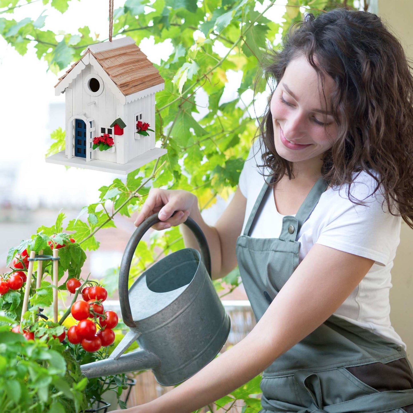 Decorative birdhouse in country style