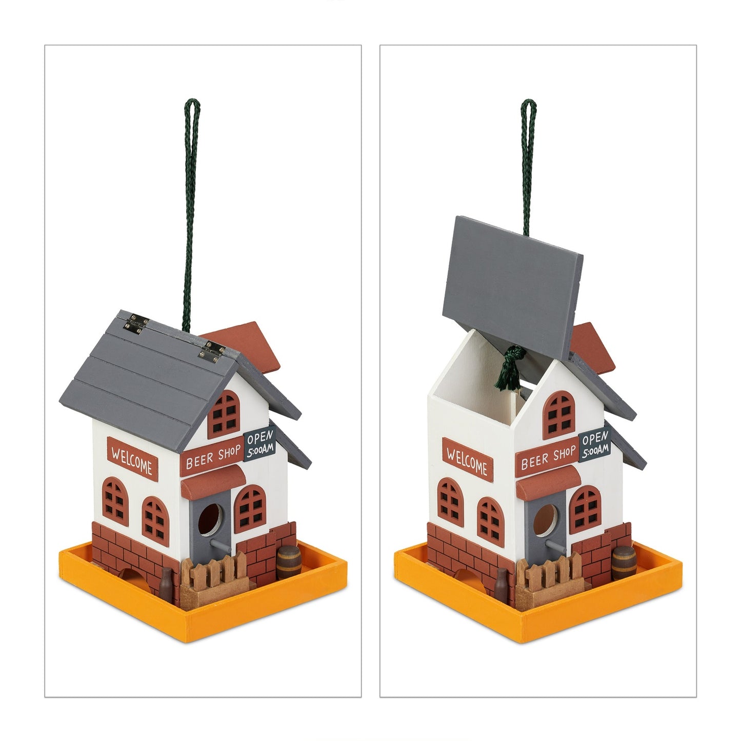 <p>Enhance your garden with this small bird feeder, designed to attract birds while adding charm to your outdoor space. Crafted from durable poplar and pine wood, it offers both beauty and functionality.</p>

<ul>
<li>Enjoy a detailed inn-style design tha