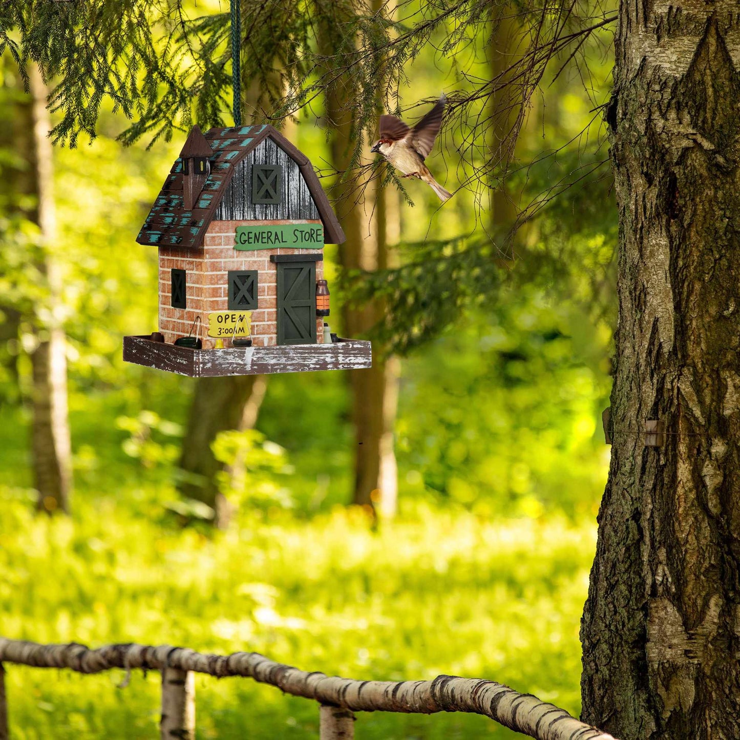 Decorative birdhouse shop design