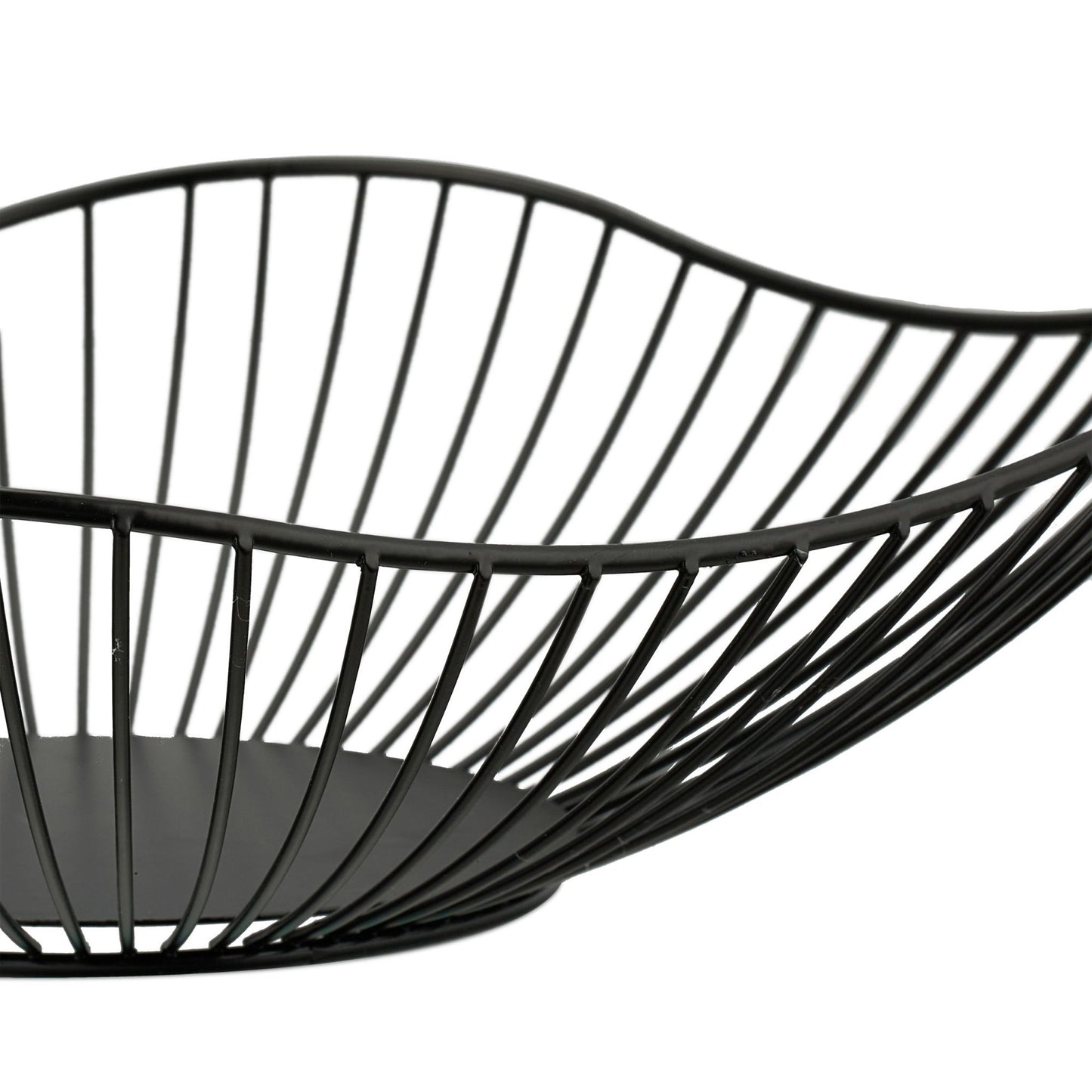 Decorative metal fruit bowl