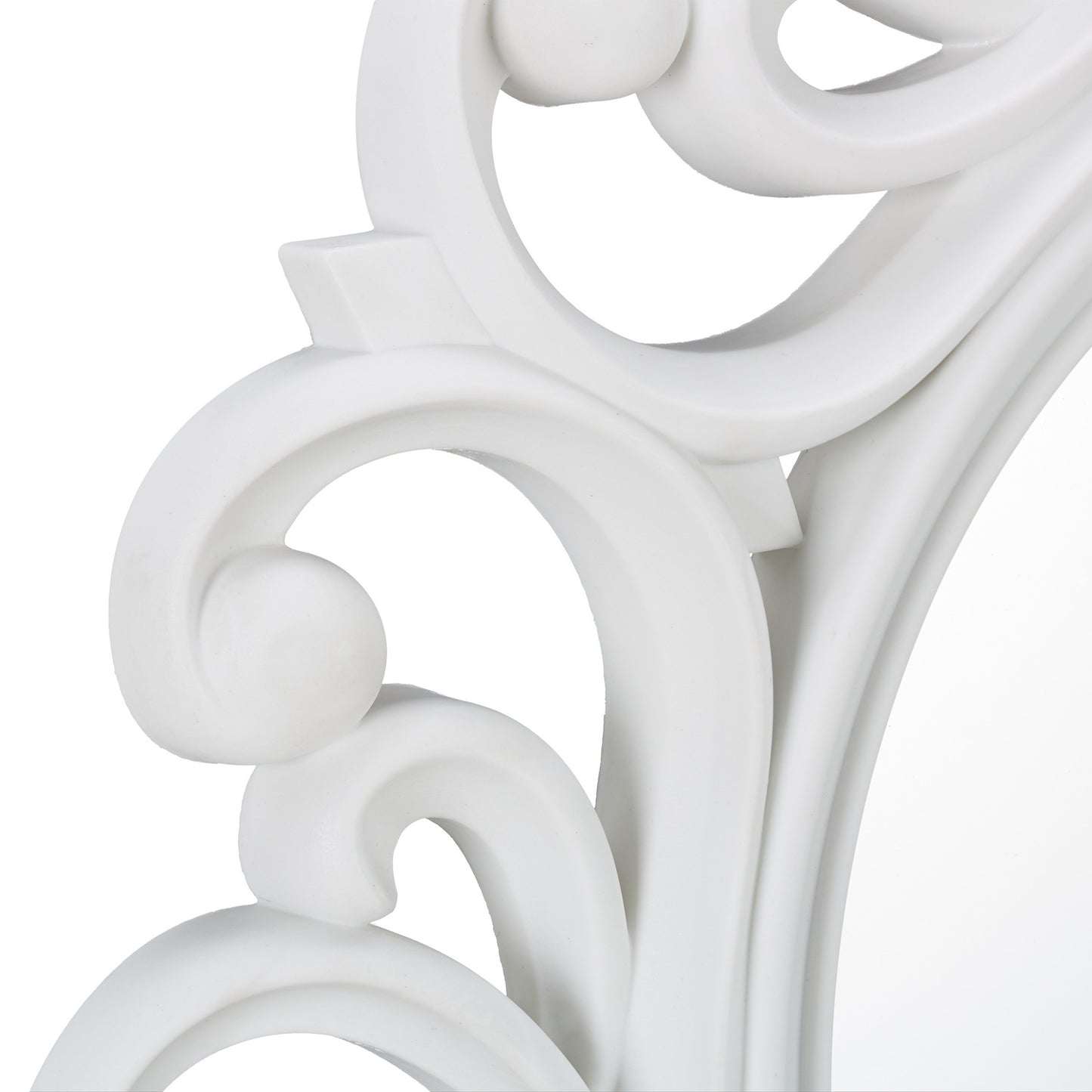 Decorative round wall mirror